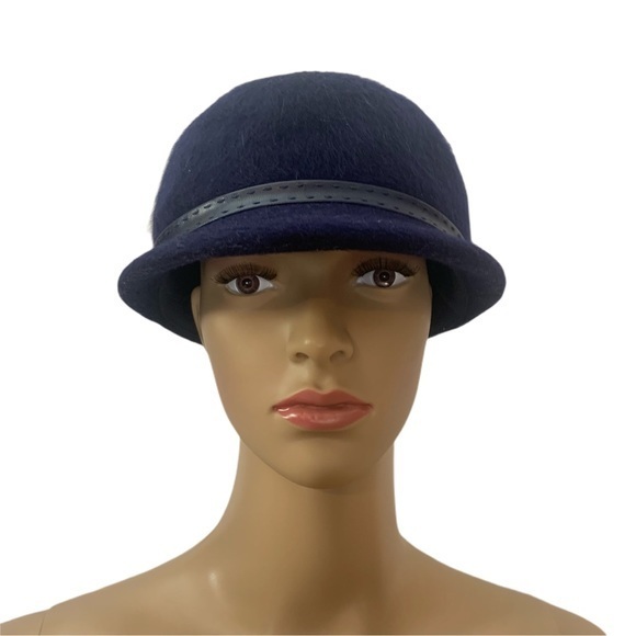VNTG 60’s Mid Century Cloche Union Made Wool Hat